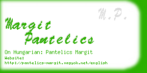 margit pantelics business card